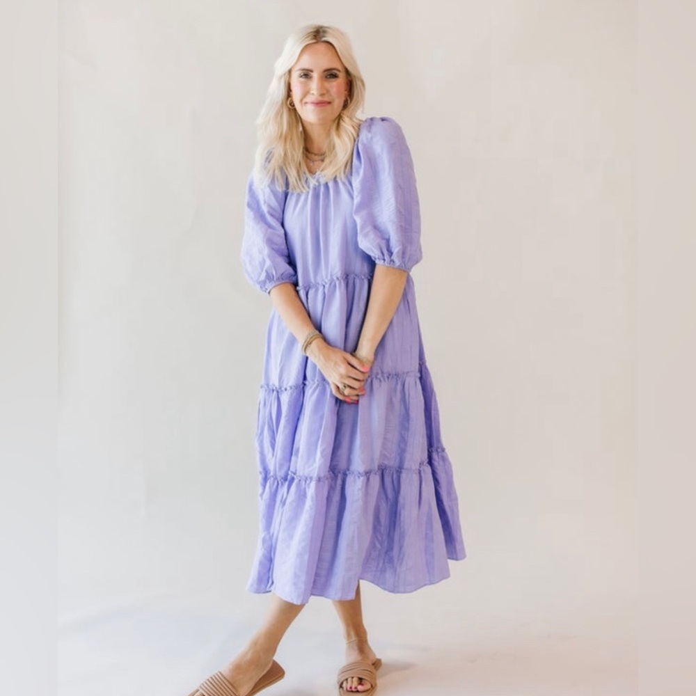 Tiered Lavender Dress